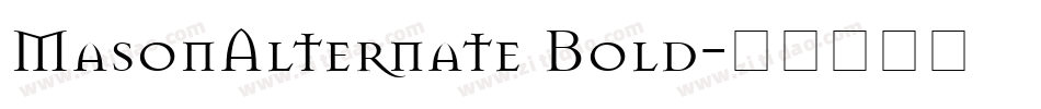 MasonAlternate Bold字体转换